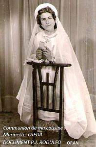 COMMUNIONS ORAN 19XX MARINETTE OJEDA